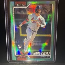 2026 Topps Baseball Series 1 #73 Jimmy Crooks Aqua Rainbow Foil RC