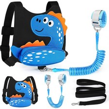 Accmor Toddler Harness Leash with Anti Lost Wrist Link, Cute Dinosaur Kids Harne