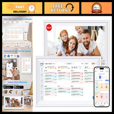 15.6" Touch Screen Digital Wall Calendar Planner - Family Organizer Meal Plann