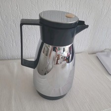 Vintage Thermoskanne Isolierkanne Chrom Rotpunkt Dr. Zimmermann Rido Busse 70er