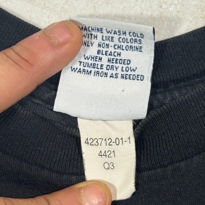 Vintage GAP Pocket T-Shirt Mens L Black USA Made Single Stitch 90s