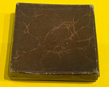 Alte Medaille Orden Etui leer 6,5x1,4cm braun ohne Einlage Deutsches Reich 1-2WK