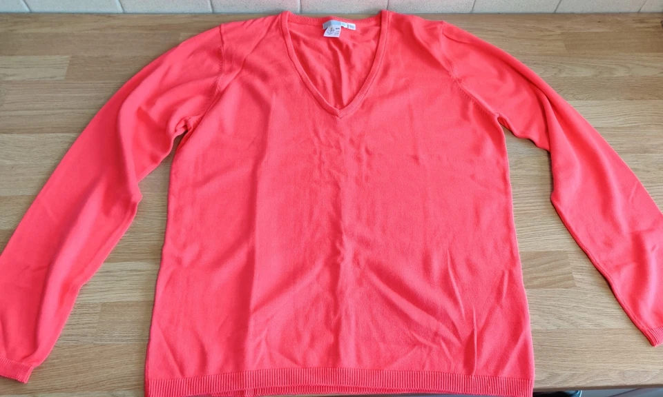 Bundle Lot Size 18-20 Long Sleeve Top Jumper White, Black, Coral, Purple BNWOT - Image 2 of 4