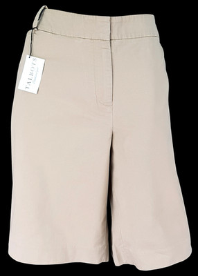 TALBOTS Womans Beige EVENING SHORTS Stretch - Waist 36'' - UK18 - EU45 - RRP £55