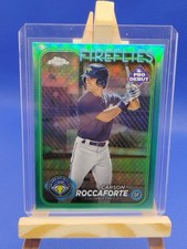 2024 Topps Pro Debut - Chrome Carson Roccaforte #PDC-71 Aqua Refractor 8/75 (RC)