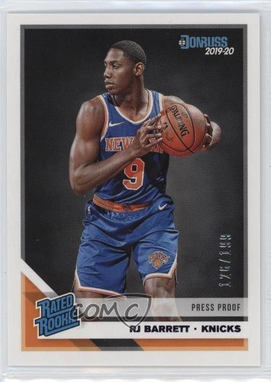2019 Panini Donruss Rated Press Proof Purple /199 RJ Barrett #203 Rookie RC 6zg