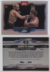 2025 Topps Chrome UFC Refractor Reinier de Ridder #185 Rookie RC