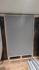 Grey Roller Blinds 120 Wide 180 Drop. Blackout Material with Child Safe fitting