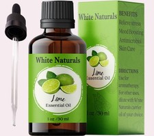 White Naturals Lime Essential Oil – 100% Pure & Cold-Pressed (1oz)