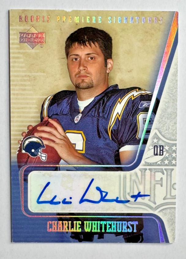 Charlie Whitehurst Upper Deck Rookie Premiere Autograph #AC24 Autograph
