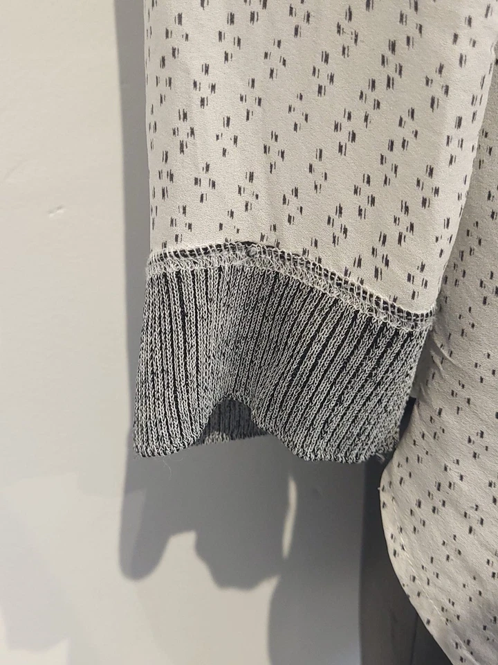 Custom Made Silk 3/4 Sleeve Blouse Shirt EU 40 UK 12 Beautifully Soft Top Shirt — 第 4/4 张图片