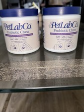 2 Bottles Of PETLABCO. Probiotic Chews, Pork Flavor, 60 Count