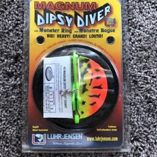 New MAGNUM Luhr Jensen Dipsy Diver Monster Ring Size 3 Trolling Sinker Batman