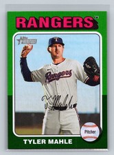 2024 Topps Herritage High Number #527 Tyler Mahle Green Border MLB Texas Rangers