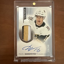 2021-22 Upper Deck The Cup Rookie Patch Auto Pavel Dorofeyev /249 3 Color RPA