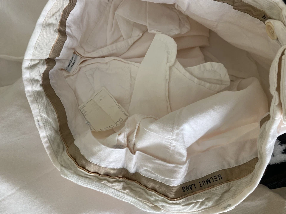 Vintage Helmut Lang Soft Pink Men's Cotton Pants 44 28 - Image 3 of 3