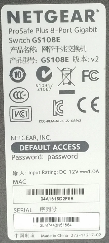 Netgear GS108E v2 ProSafe Plus 8 Gigabit Switch - Image 3 of 4