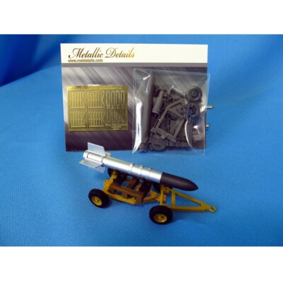 Tiny Tim Rocket with trailer Resin Photoetch Metallic Details MDR7228 Scale 1:72