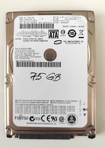 80GB Fujitsu 2.5" HDD Festplatte MHZ2080BH G2 SATA   Ideal für Notebooks