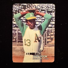 JOHN BLUE MOON ODOM 1987 Mother's Cookies Baseball Card #3 - Oakland A's Card