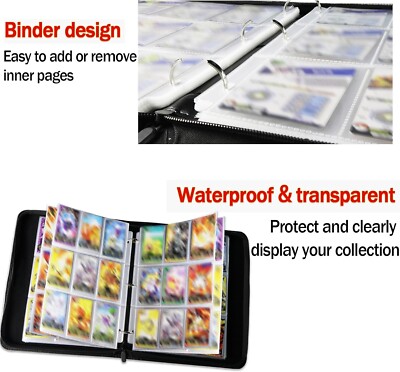 Card Binder for Pokemon Cards Holder Fits 900 Cards w/ 50 Removable Sleeves | eBay Card Binder for Pokemon Cards Holder Fits 900 Cards w/ 50 Removable Sleeves | eBay