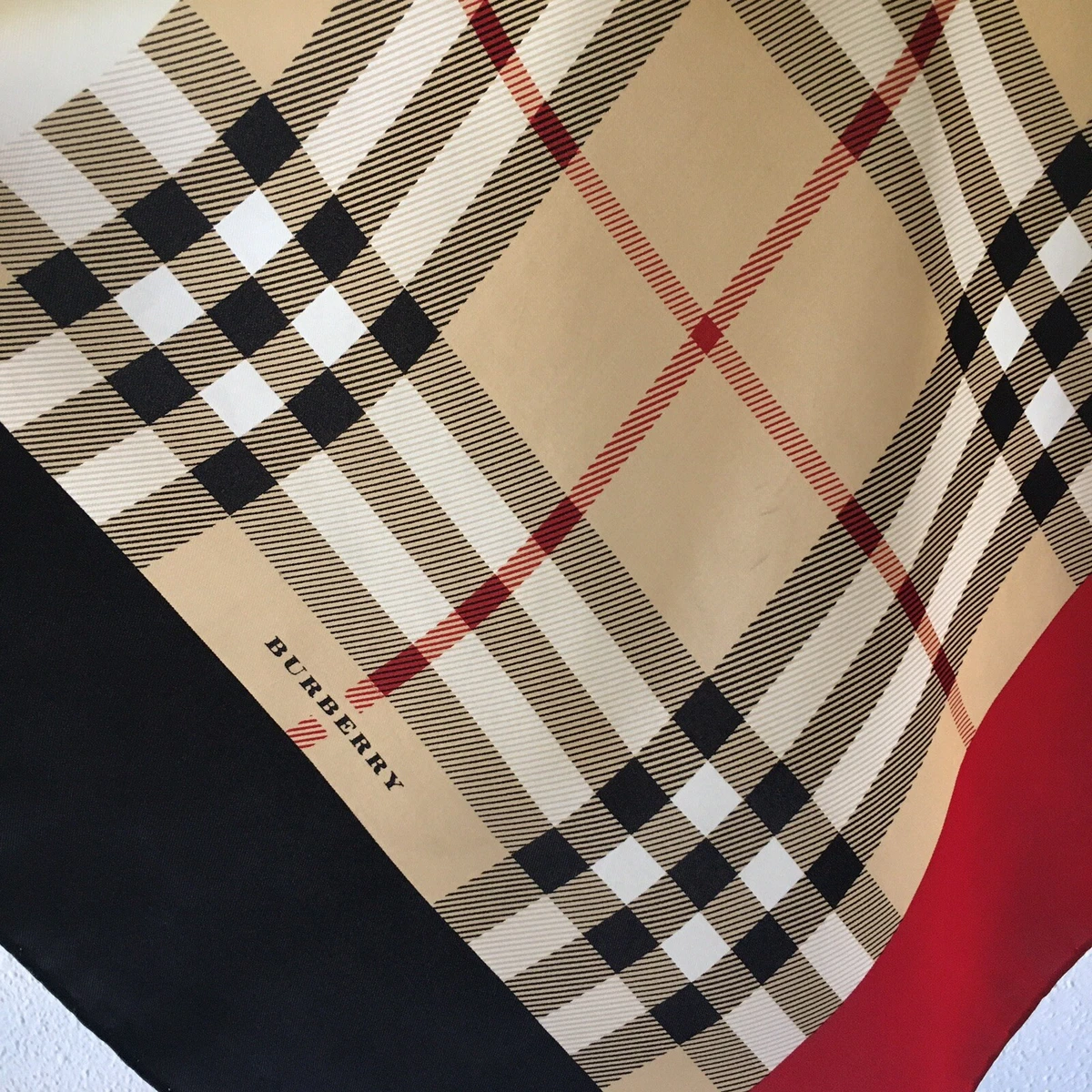 Burberry silk square scarf sales