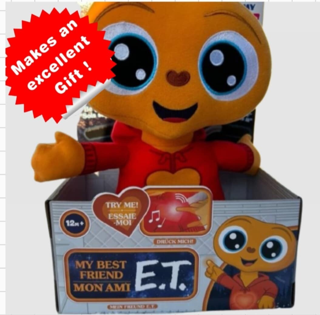 TALKING E.T INTERACTIVE PLUSH CUDDLY TOY WITH LIGHTS (FOR BOYS AND GIRLS)