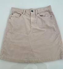 GAP 1969 Mini Corduroy Skirt Tan Size 27 Zip Button Close