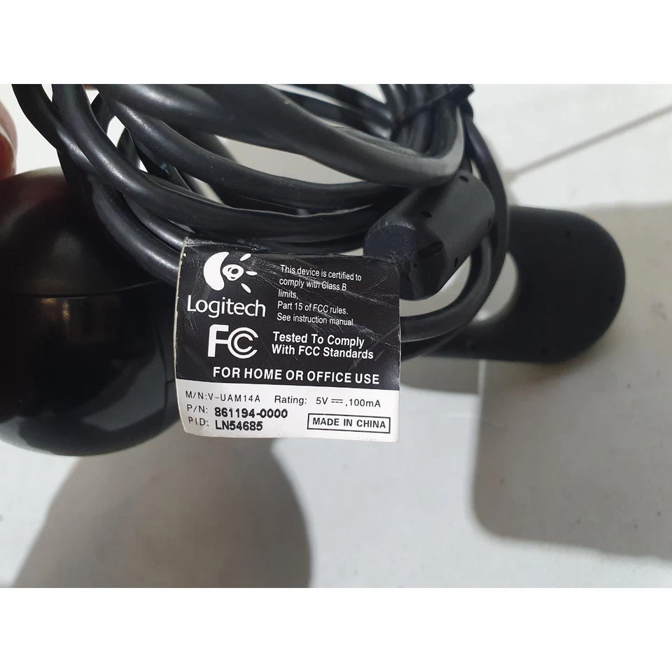 Logitech Quickcam Communicate STX V-UAM14A Webcam Black USB Built-in Microphone - Image 4 of 4