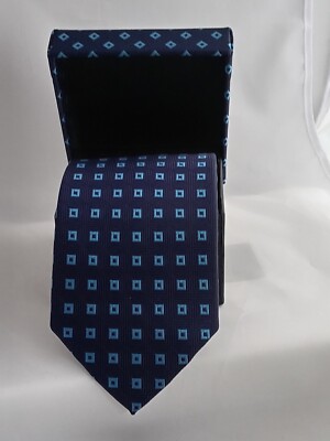 Herren Krawatte Krawatte Moda Eleven Blau in Geschenkbox