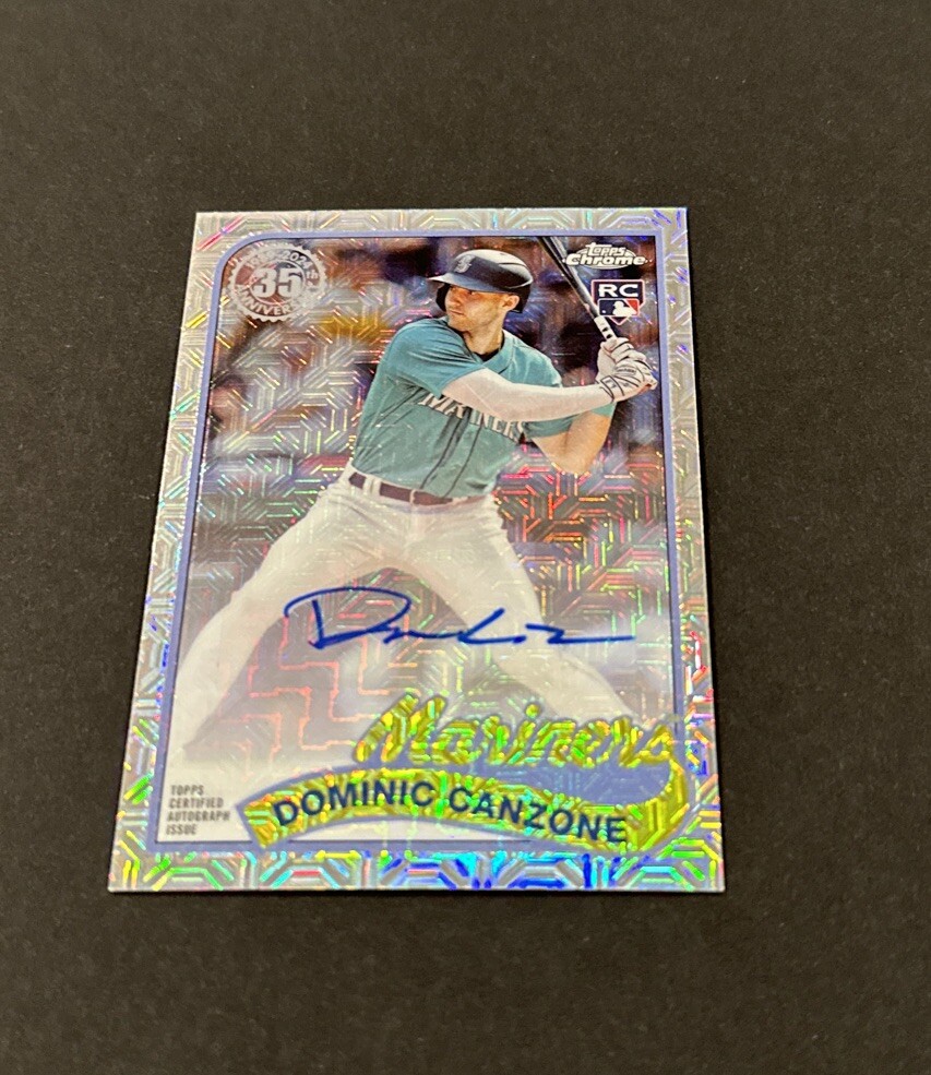 2024 TOPPS SERIES 2 DOMINIC CANZONE SILVER PACK MOJO REFRACTOR AUTO SP RC!