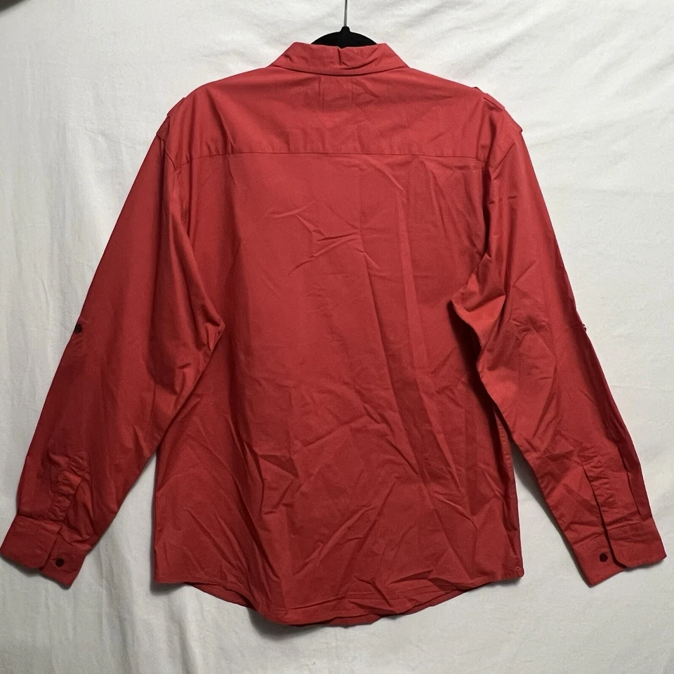 Camisa de vestir de manga larga para hombre JF J Ferrar XL 17-17,5 cuello botón delantero Foto 2 de 4