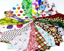 NEW, wholesale novelty print fabric dog bandanas, 5 sets of 3 (15 pieces)
