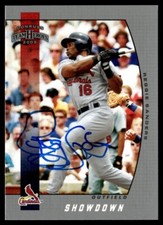 2005 Donruss Team Heroes Showdown Silver Reggie Sanders Auto 35/50 St. Louis