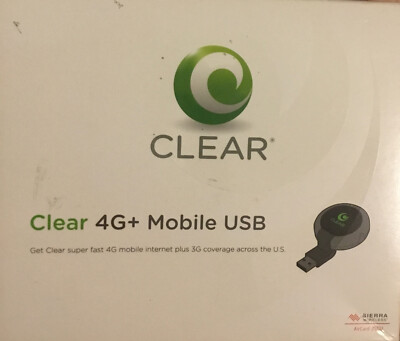 Clear 4G+ Mobile Wireless USB  Sierra Wireless Air Card 250U Super Fast 4G    1
