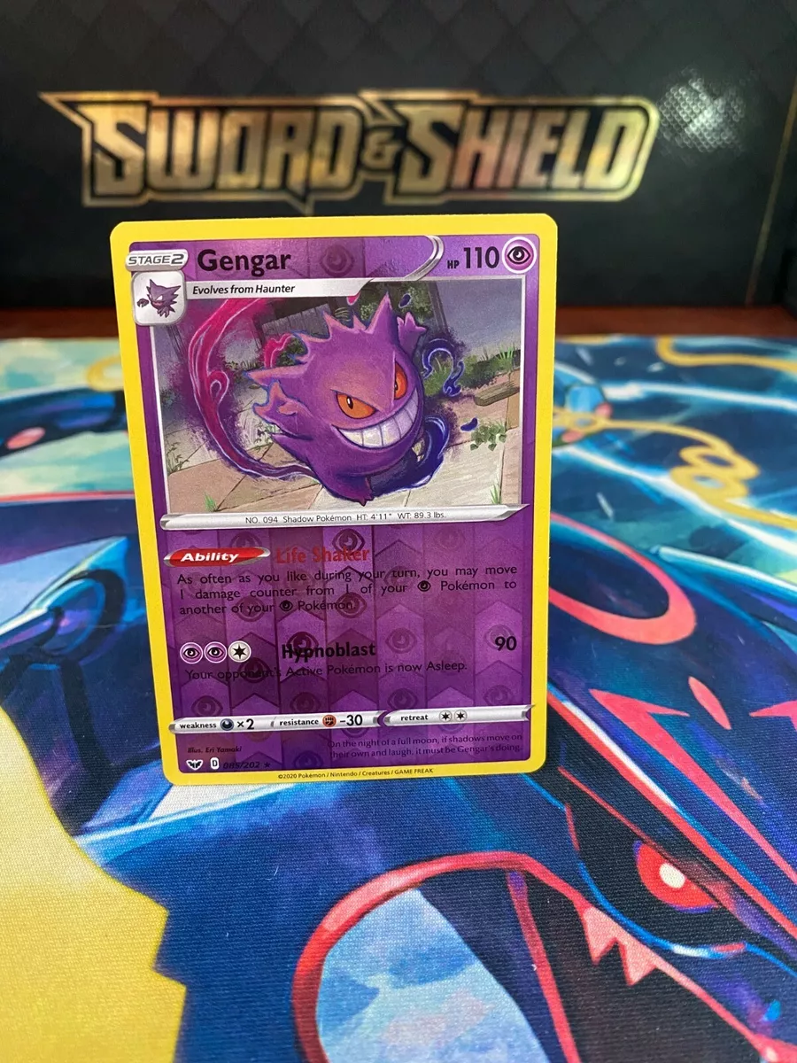 Gengar Holo - Sword & Shield Pokémon card 085/202