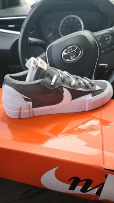 Size 13 - Nike sacai x Blazer Low Iron Grey