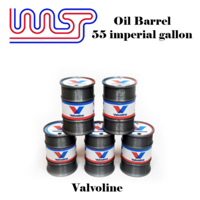 Valvoline 5 x Fasstrommel Maßstab 1:32 Slotcar Rennbahn Landschaft Wespe 55