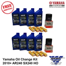 YAMAHA AR240 SX240 242 Twin 1.8L Boat Oil Change Kit w/ NGK Spark Plugs + Filter