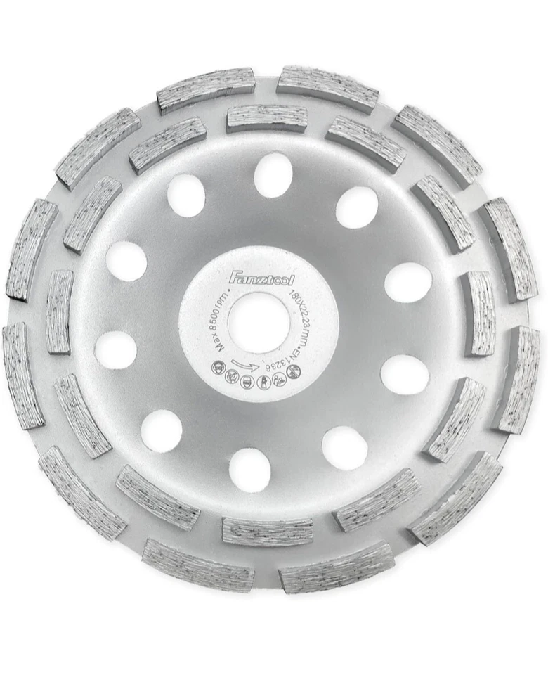 Fanzwork FZ-180D Diamantschleiftopf 180mm X 22.2mm Estrich Putz Und Asphalt