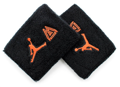 Nike Jordan Wristbands Baseball Player #13 Manny Machado Black/Team Orange