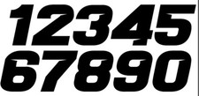 Racing Numbers Sheet of 20 Numbers Vinyl Decal  Motocross MX Dirt Bike Stickers