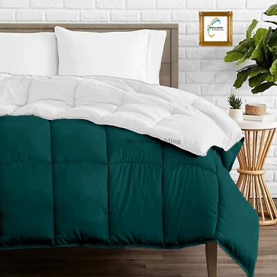 Amazing Down Alternative Reversible Comforter 1000 TC 100% Cotton US Sizes