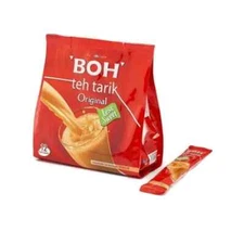 BOH Plantation TEH TARIK Kurang Manis Less Sweet 12 Packet 27g each Malaysia Tea