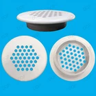 10x Roof Soffit Round Air Vents Eaves 48mm Grille 35mm Hole Push Fit Ventilation