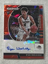 2020 Prizm Draft Ryan Woolridge Red Cracked Ice Prospect Rookie RC Auto #PA-RW