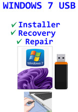 Windows 7  bootable USB STICK /PENDRIVE  for installation or restore or recovery