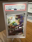 Pokemon Stellar Crown Bulbasaur Illustration Rare Holo Card 143/142 PSA 8