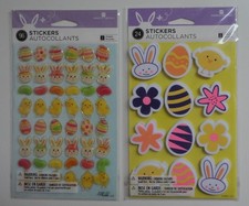 American Greetings Easter Puffy Foam Stickers 4 Sheets New in Package