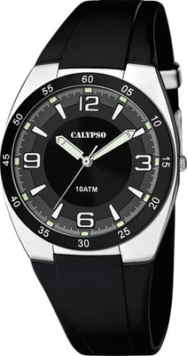 Calypso Herrenuhr K5753-3 Schwarz Kunststoffband 40 mm